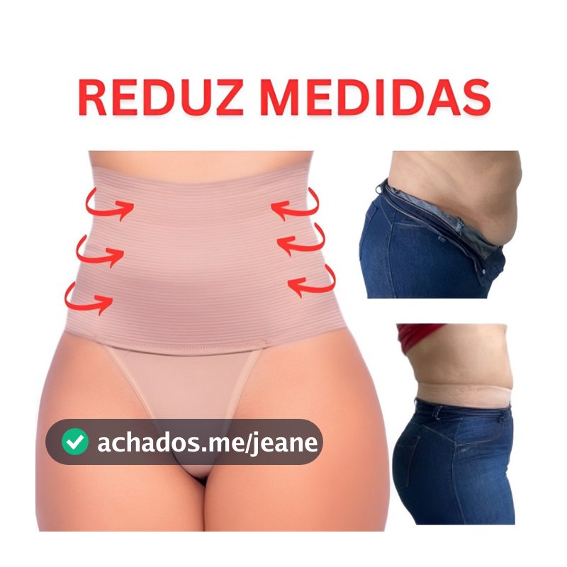 Calcinha Cinta Modeladora Reduz Medida Cintura Alta Compressão - Cinta18