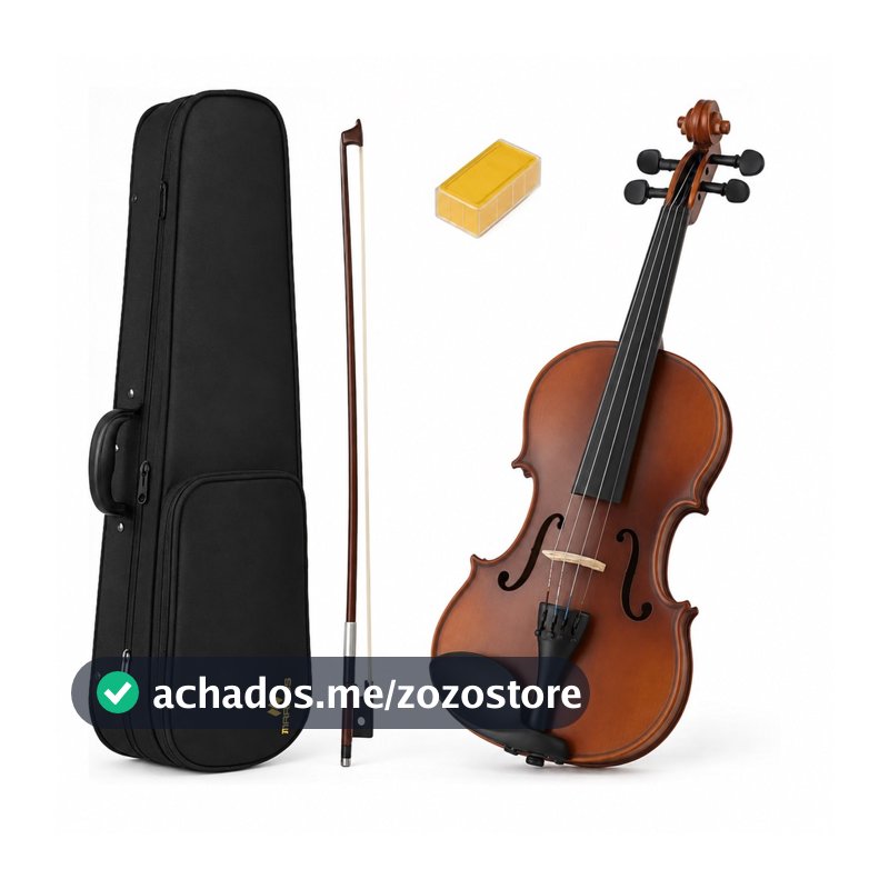 Violino MARINOS Arco Breu Estojo Cavalete Regulado Luthier 4/4 MV-44 Germany