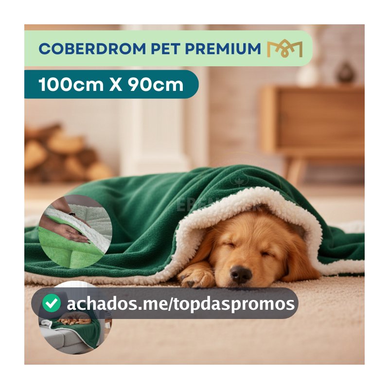 Coberdrom Pet Sherpa Carneirinho Quentinho Premium Antialérgico Resistente Cães Gato Diversas Cores