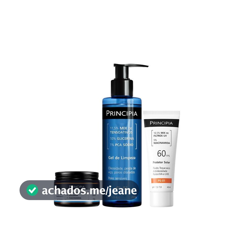 Principia Kit Peles sensíveis (travel-size version) GL-02 200g + CH-01 + PS-01 FPS 60