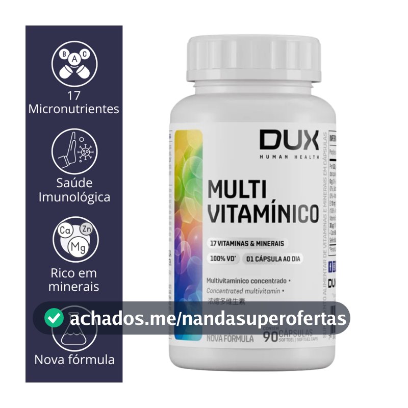 Multivitaminico (90CAPS E 30 CAPS) 17 VITAMINAS E MINERAIS - DUX HUMAN HEALTH