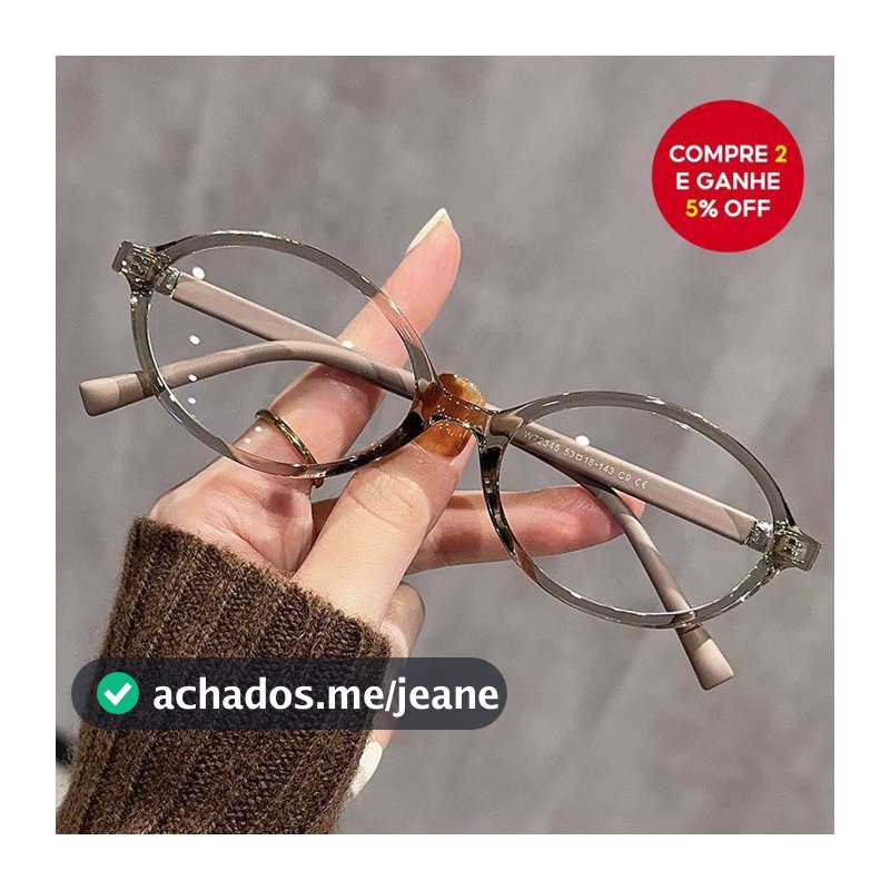 Óculos pequenos de armação oval retrô coreanos, com proteção contra luz azul, armação de óculos anti-UV, estilosos e