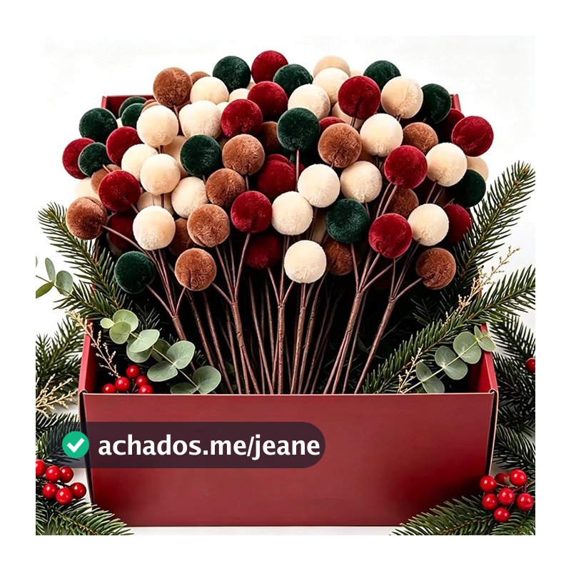 4-1 Unidade De Ramo De Pinheiro De Veludo De Natal-Suprimentos Para Festa De Ano Novo-Decoração De Guirlanda DIY-Enfeite