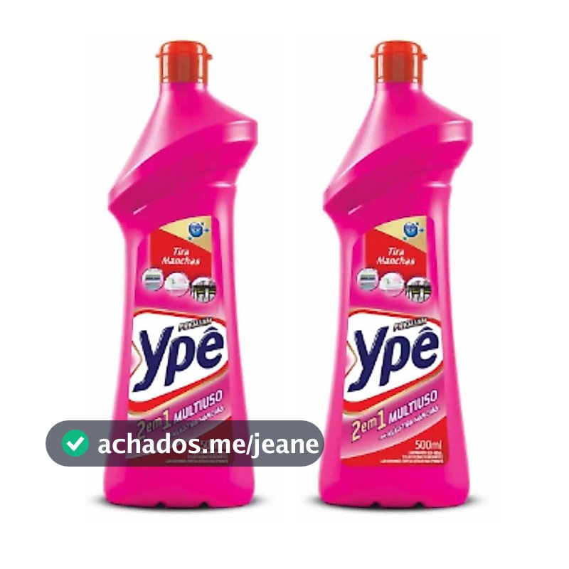 Kit 2 Limpadores Multiuso Ypê Tira Manchas 500ml Atacado