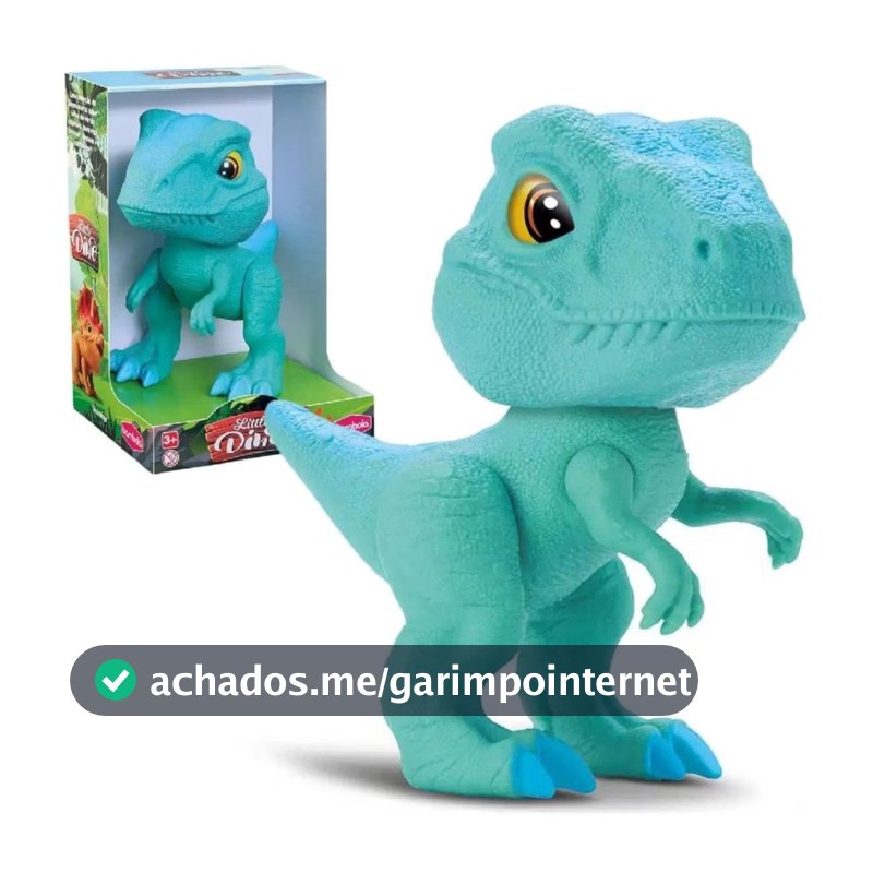 Boneco Little Dino Velociraptor Brinquedo Dinossauro Jurassic Grande Em Vinil Macio Menino Infantil