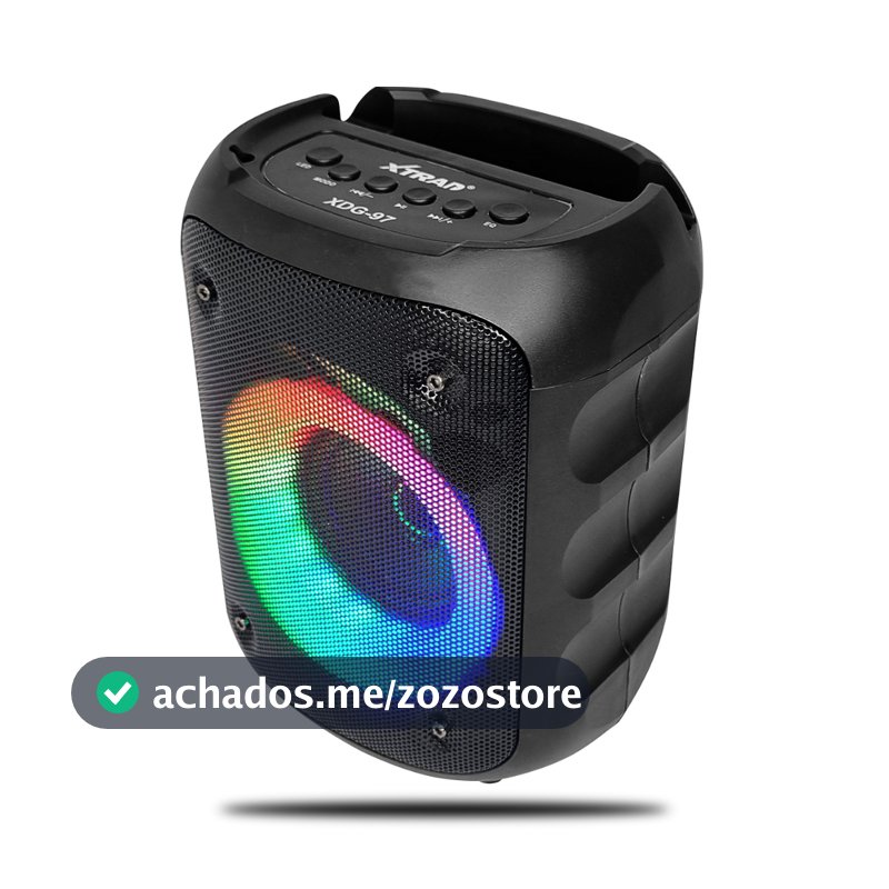 Caixa de som Bluetooth Portátil Iluminação RGB TWS Estéreo FM