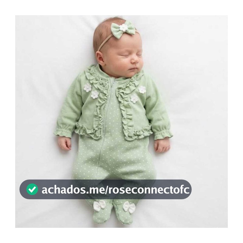 Roupa Macacão Menina Manga Longa Bebê Kids Clarice Malha 100% Algodão