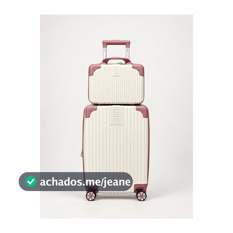 Mala de Viagem 32kg com Frasqueira Grande TSA Rodas 360°