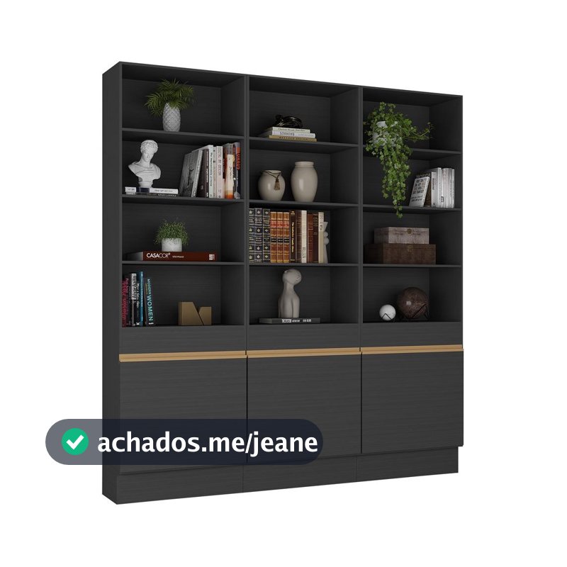 Armário/Estante Escritório 3 Portas Multimóveis MP7001