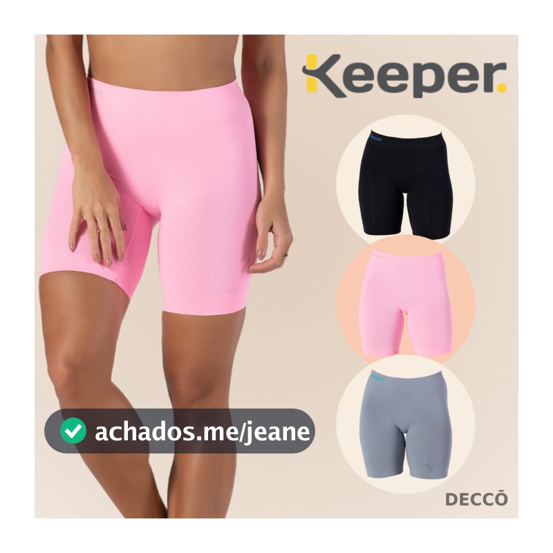 Bermuda Térmica Modeladora Feminina Sem Costura Fitness Esportiva Anti Assaduras Microfibra Lisa