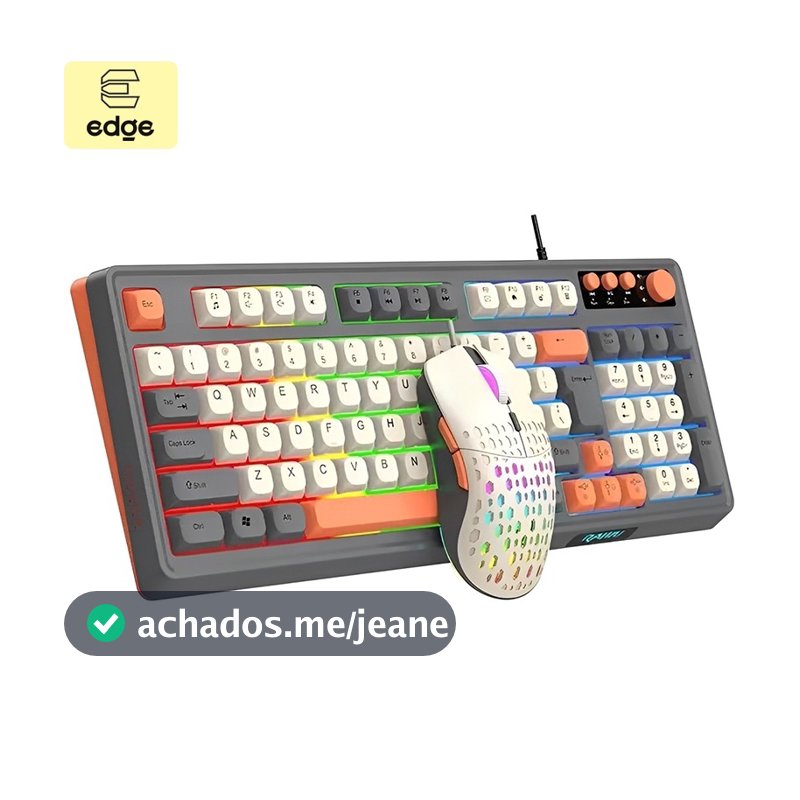 Kit de teclado e mouse para jogos, teclado com fio, cores modernas LEY -2274