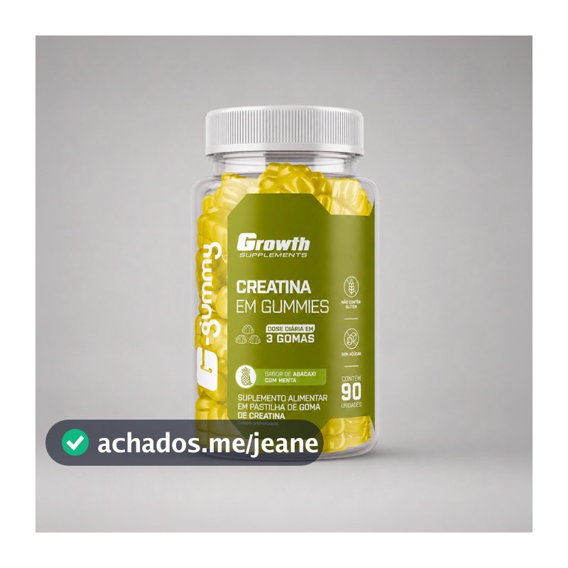 Creatina Gummy 90un Growth Supplements