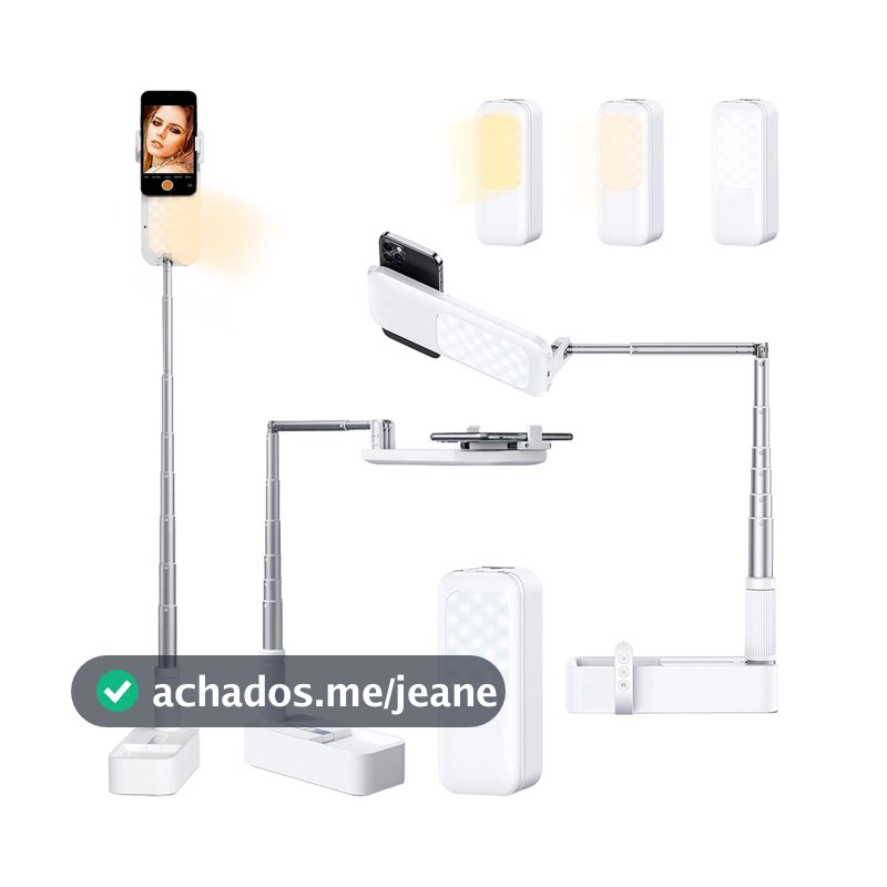 Suporte Tripe Celular Iluminador Live Videos Ring Light