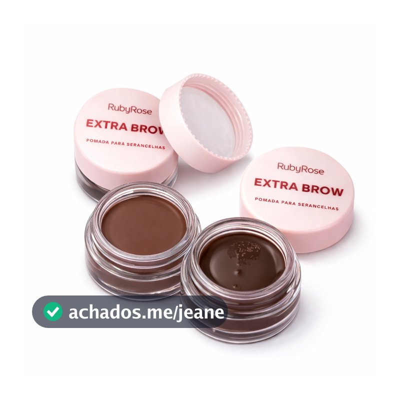 POMADA SOBRANCELHAS EXTRA BROW RUBY ROSE Ultra Pigmentada Longa Duração 5.3g