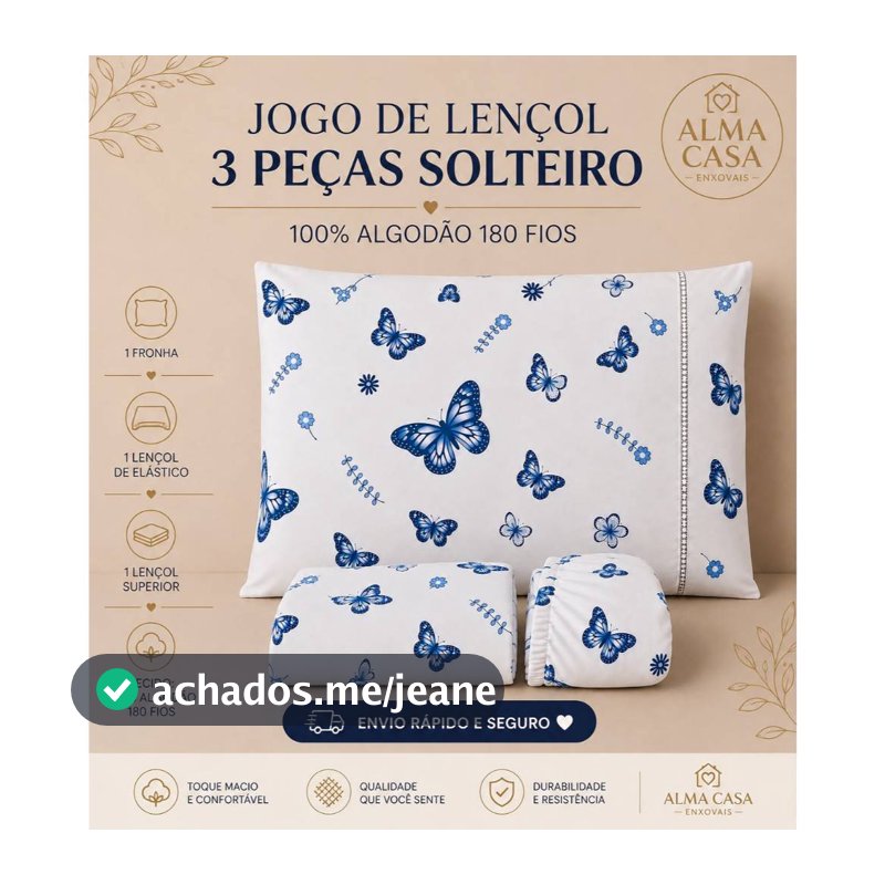 KIT SOLTEIRO JOGO DE LENÇOL SOLTEIRO 3 PEÇAS MAIS LENÇOL SUPERIOR 100% ALGODÃO 180 FIOS TOQUE PREMIUM MACIO