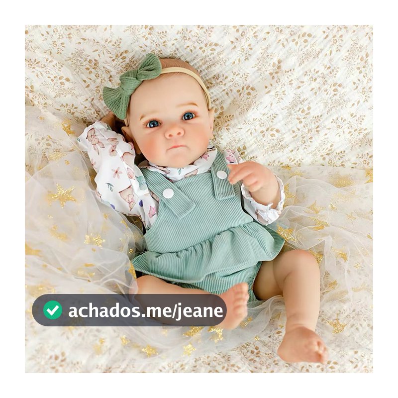 Bebê Reborn Ana realista cabelo pintado - Mundo Kids