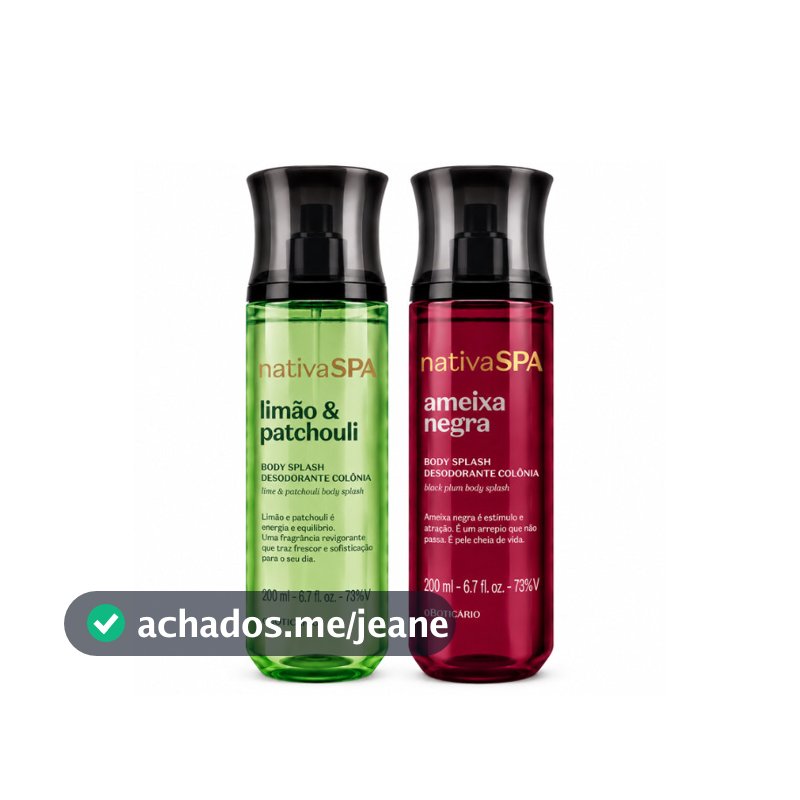 Kit Perfumado Nativa SPA – Ameixa Negra + Limão & Patchouli 200ml