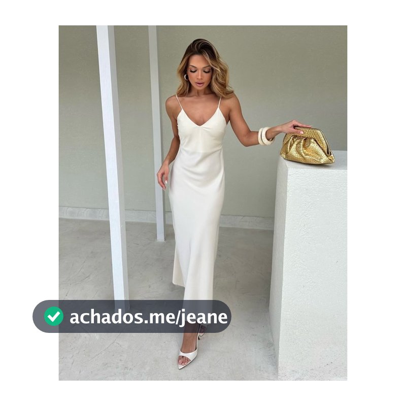 Vestido Longo Za Spring Acetinado Feminino Alça Fina Elegante Festa Casual - P M G