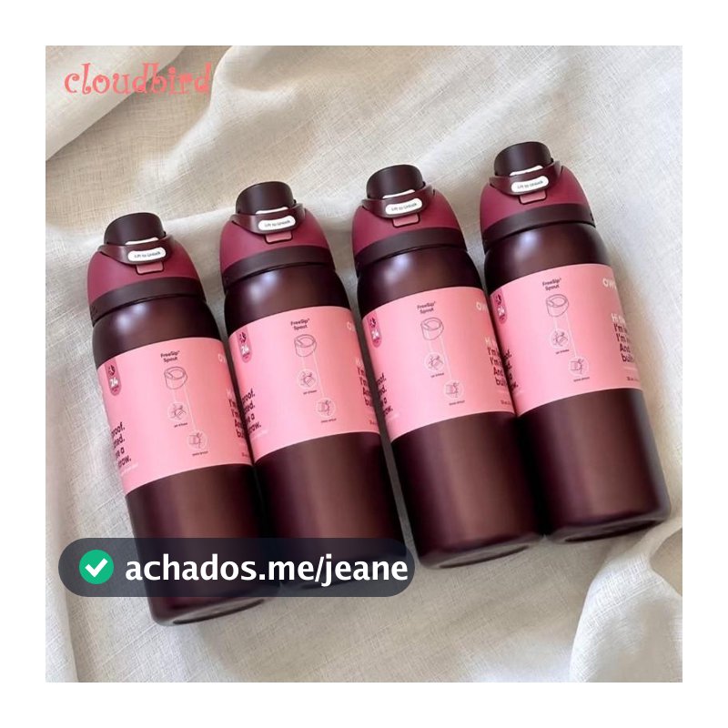 Garrafa De Água Isolada De Aço Inoxidável Com Canudo-Esportiva Sem BPA De 24 Onças E 32 Para Viagens