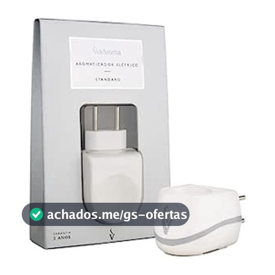 Aromatizador Elétrico Difusor Via Aroma Standard Luxo Branco