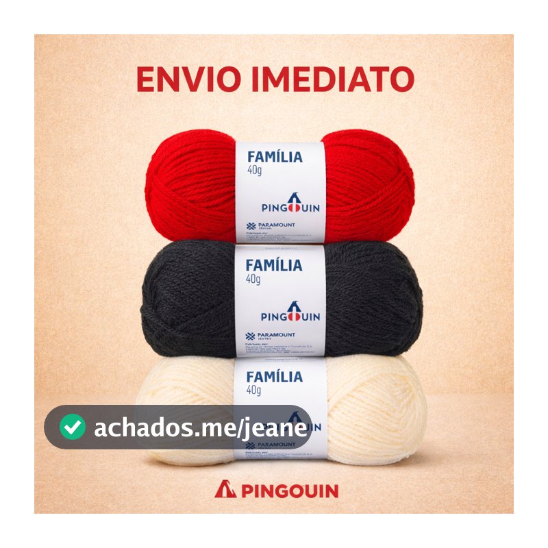 Lã Fio Pingouin Familia 40g - Tex 375 106 metros Artesanato/Tricô/Crochê