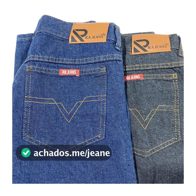 Kit 2 Calças Masculina Jeans Reta Confortavel Plus Size 100% Algodão Trabalho Premium 36 ao 58