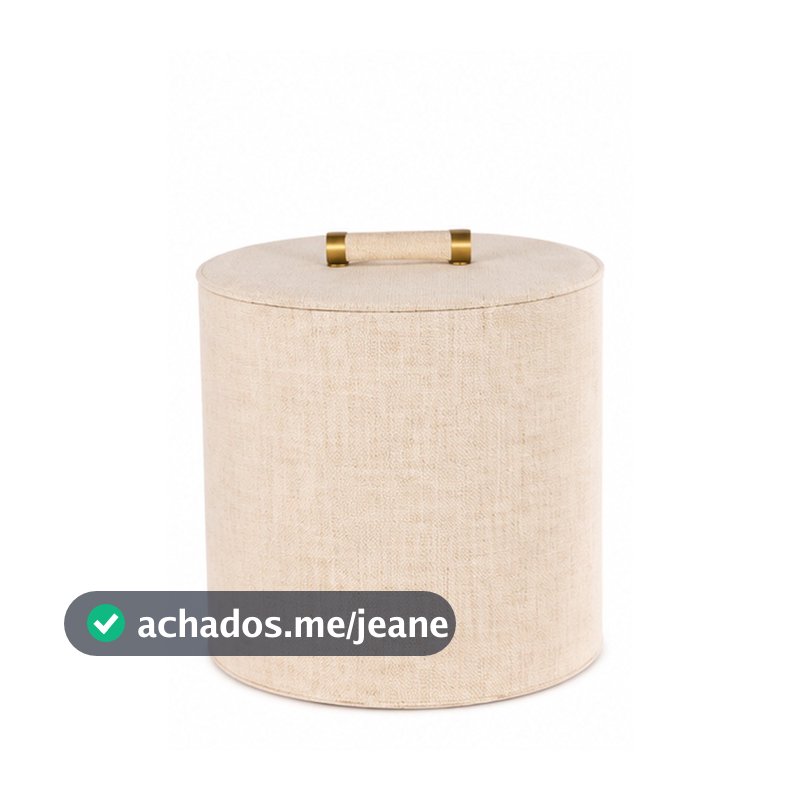 Caixa Decorativa MDF Revestida em Linho Bege Mart 21814