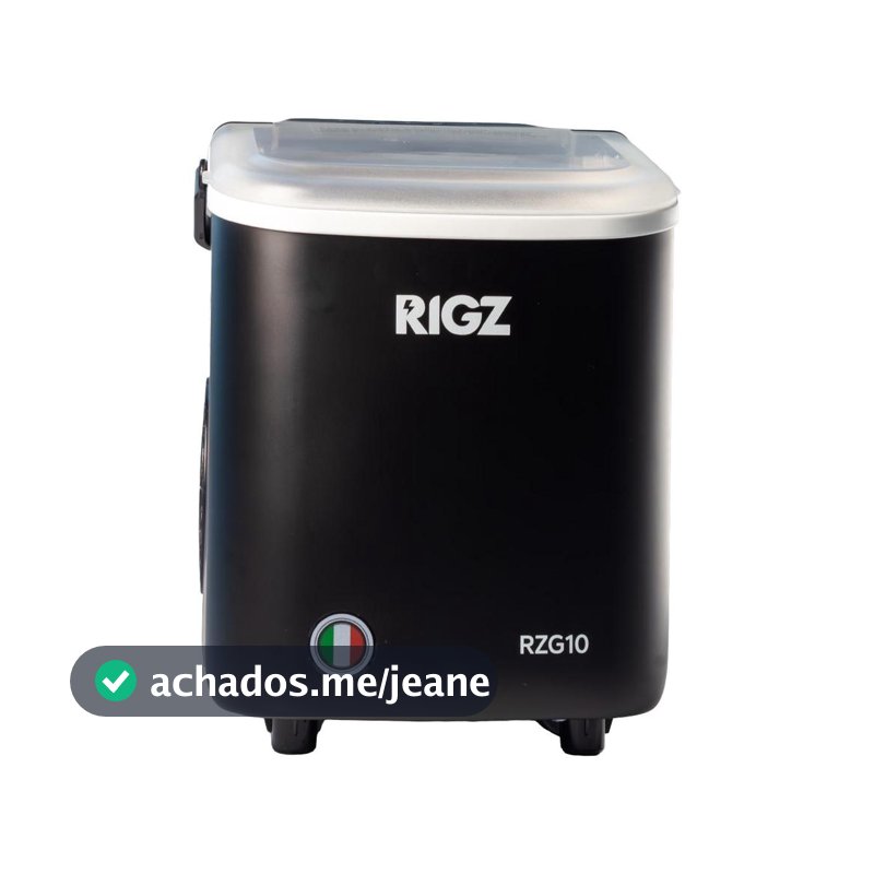Máquina de Gelo Portátil RIGZ RGZ10 12kg/dia 100W – Compacta, Rápida e Eficiente