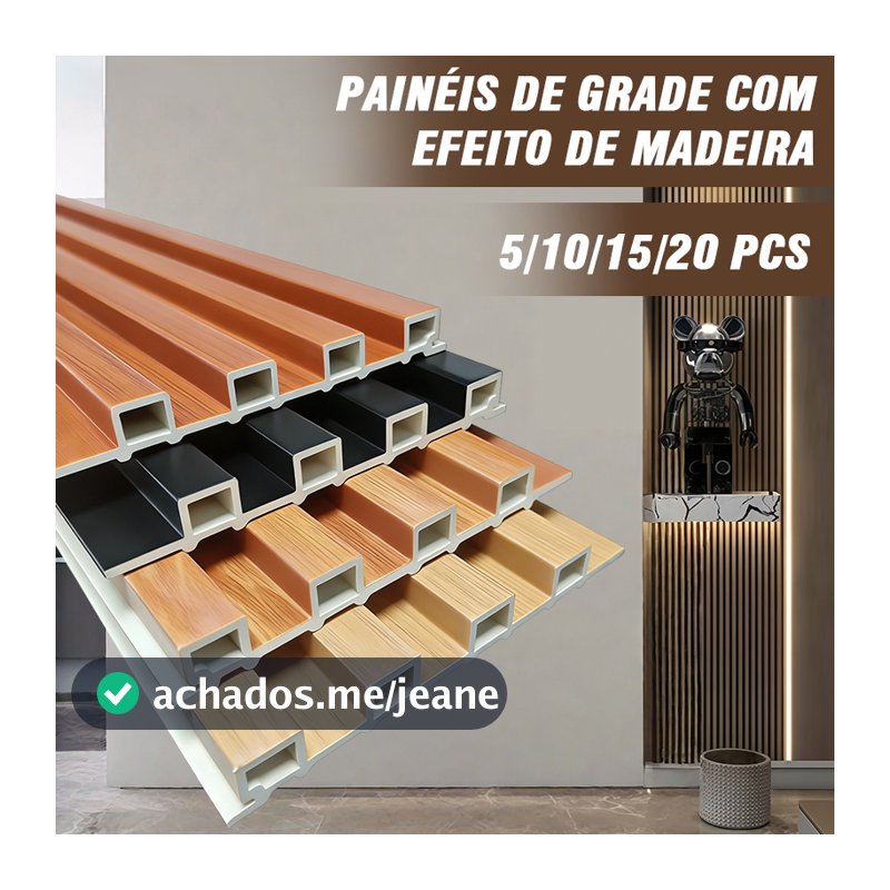 10/20PCS Painel Ripado Em Placa 10015CM Pvc Adequado Para Salas De Estar Paredes De Jardim Etc