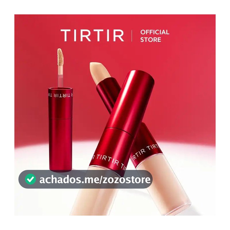 [TIRTIR Oficial] Corretivo e Base Dual Glide & Hide 2 em 1 em Bastão | Cobertura Leve, Maquiagem Impecável
