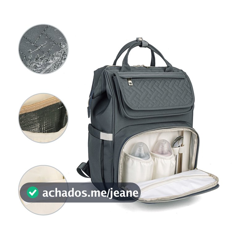 Mochila Bolsa Maternidade Lequeen Original Bolso Térmico
