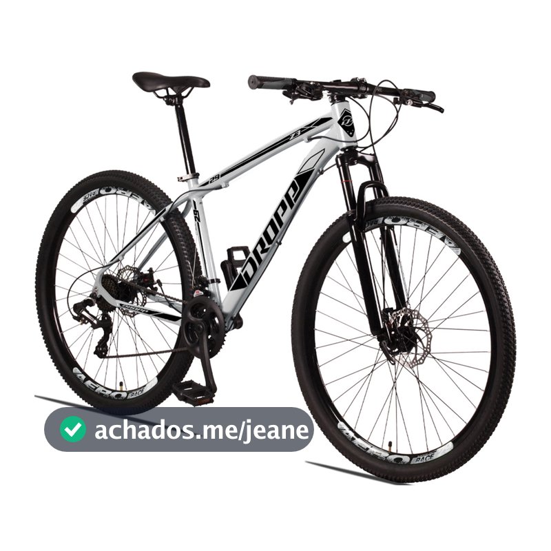 Bicicleta Dropp GUS Câmbios Shimano Aro 29 Aero 21 Marchas Freio a Disco Suspensão Dianteira MTB
