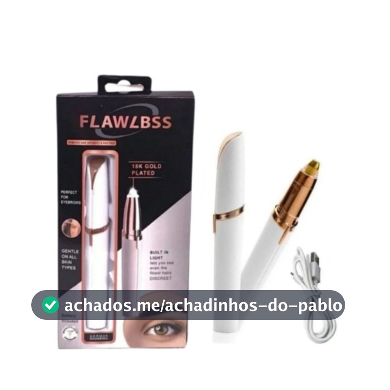 ANA1108 Caneta Depiladora Para Sobrancelhas,Nariz, Buçu, Elétrica Recarregável USB
