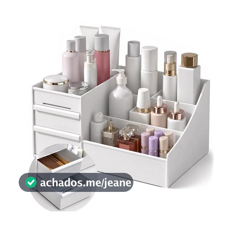 Organizador De Cosmético e Maquiagem De mesa Porta Maquiagem e Organizador Para Escritorio