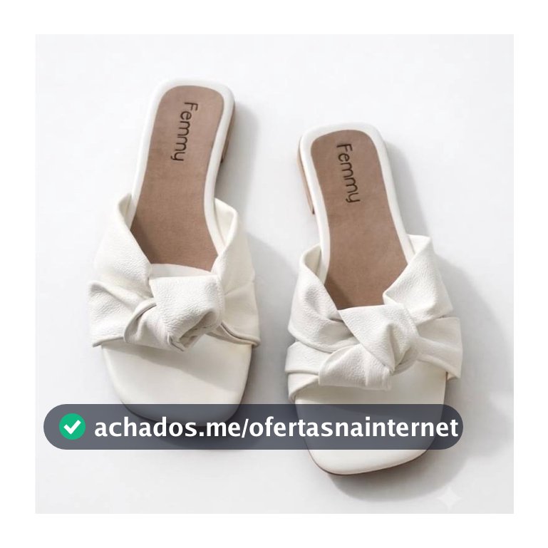 Sandália Rasteirinha Feminina Nó Flat Casual