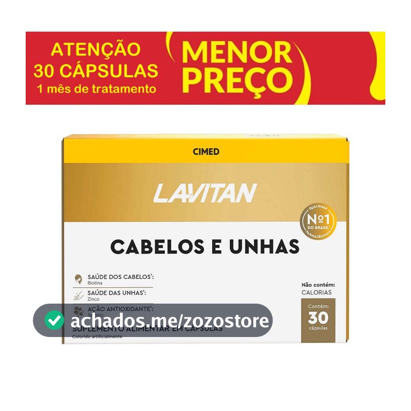 Lavitan Cabelos e Unhas 30 Comprimidos - Cimed