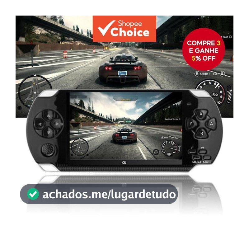 Console de Jogo Retrô 4,3 Polegadas – Videogame portátil com saída para TV, jogos clássicos pré-instalados