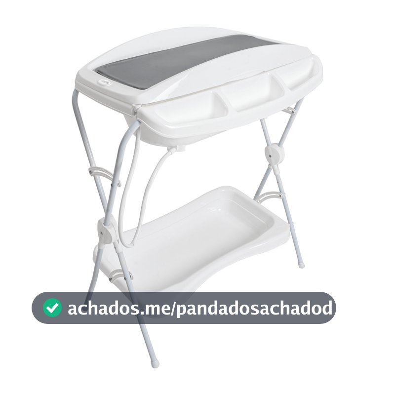 Banheira de Bebe Desmontavel com Trocador Kiddo Shower Cinza