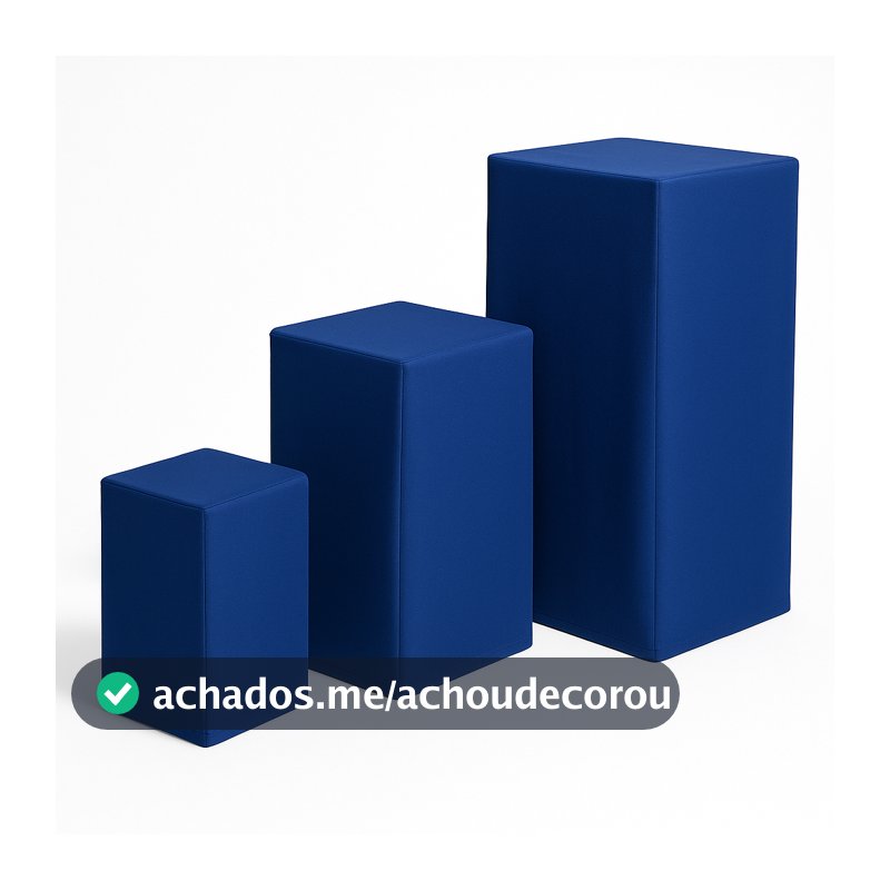 Kit Capas de Proteção P/ Cubos de Acrílico - 80cm / 60cm / 40cm - Tecido