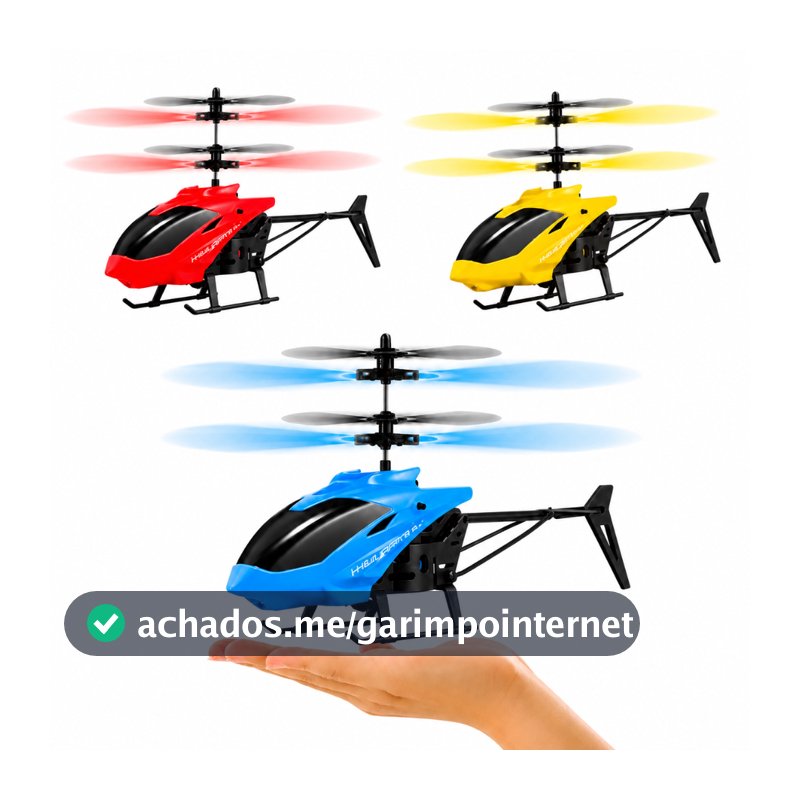 Drone De Helicóptero De Brinquedo Voador Sensor Indução Recarregável/USB Avião helicoper
