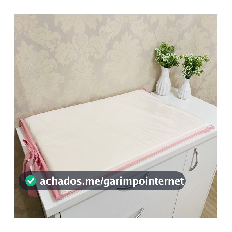 Trocador Plastificado de Nenem Com Amarras  - Oferta - Bebe - Atenas