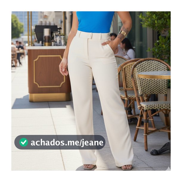 Calça Flare Feminina Alfaiataria | Cintura Alta com Bolso Lateral | Tecido Premium que Não Amassa