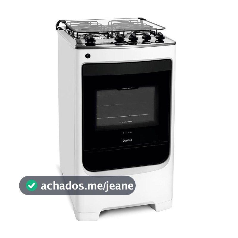Fogão 4 Bocas CFO4NAB com Acendimento Automático e Design Frente Única Consul - Bivolt