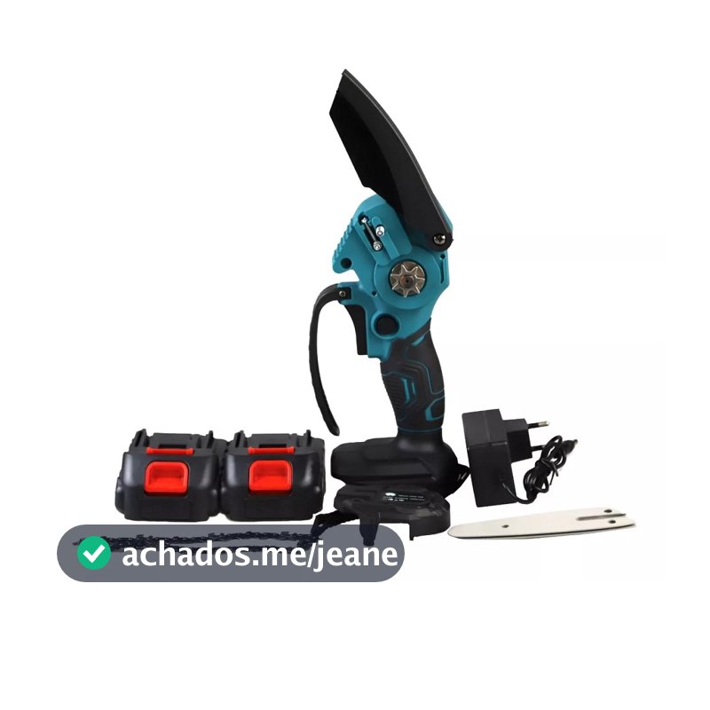 Mini Motosserra Elétrica Portátil Hagra 2 Baterias 21V Maleta Bivolt Multiuso Oferta Especial