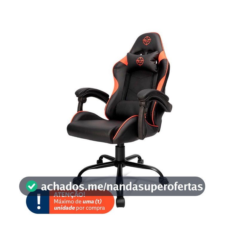 Cadeira Gamer TGT Heron TC3, Preto e Vermelho, TGT-HRTC3-BLRD