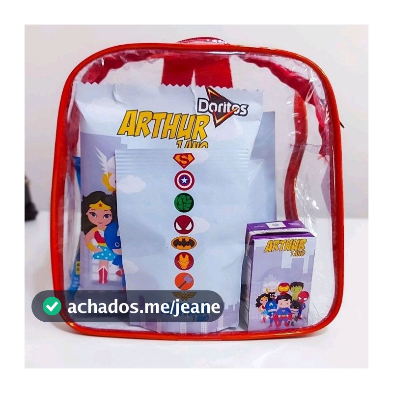 kit 10 mochila infantil tipo cristal praia viagens