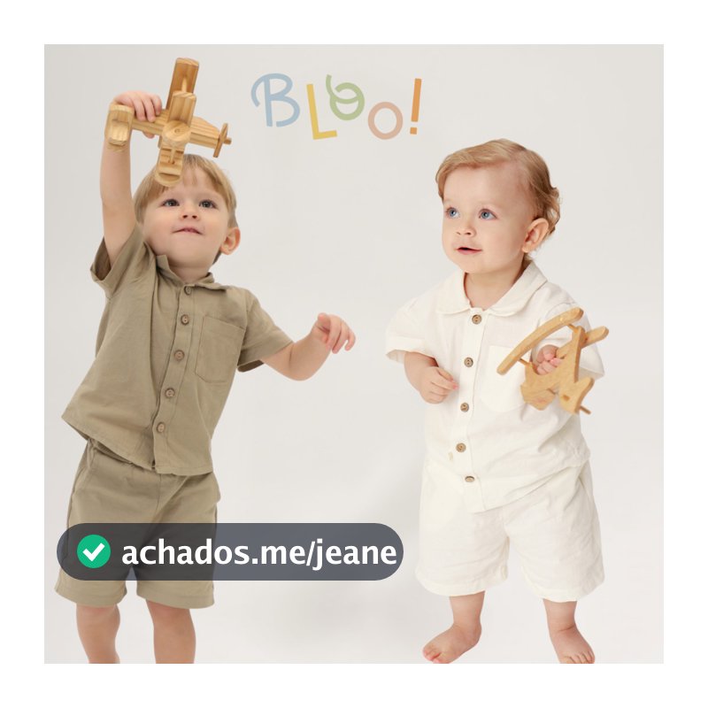 Kit 2 Peças Camisa E Bermuda Infantil Menino Mauricinho Blogueirinho Estiloso 100% Algodão