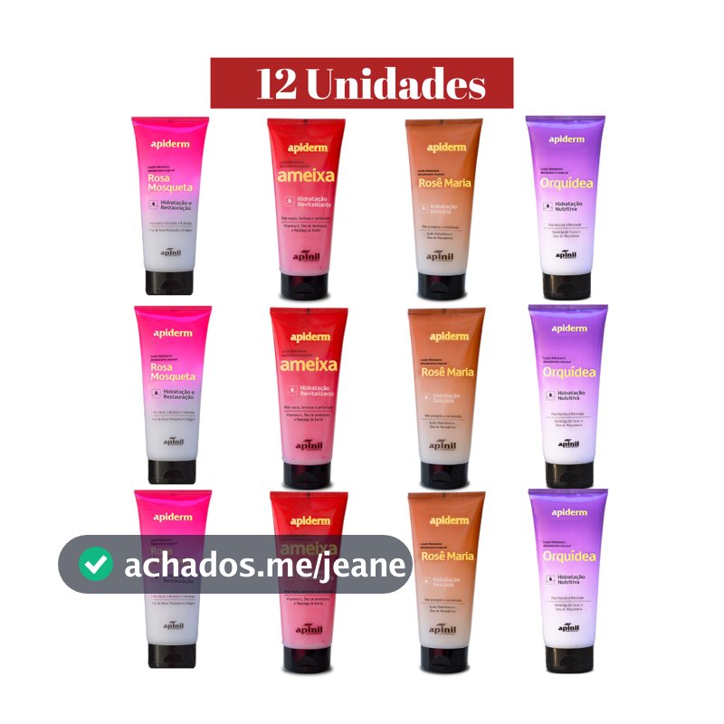 Kit 12 Hidratante Apinil Corporal | Atacado | Hidratação Profunda