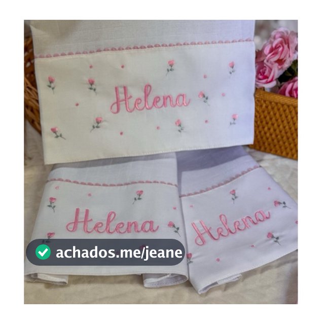 Fralda Bebê Personalizada com Nome | Boca, Ombro ou Passeio | 100% Algodão