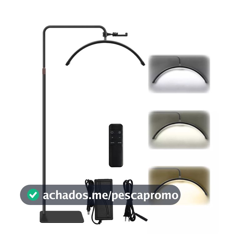Luminaria Meia Lua Estetica Mesa 3 Tons Ajustavel Salao Beleza Limpeza De Pele